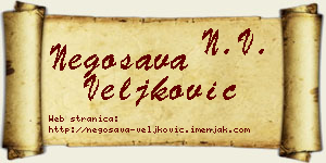 Negosava Veljković vizit kartica